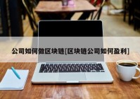 公司如何做区块链[区块链公司如何盈利]